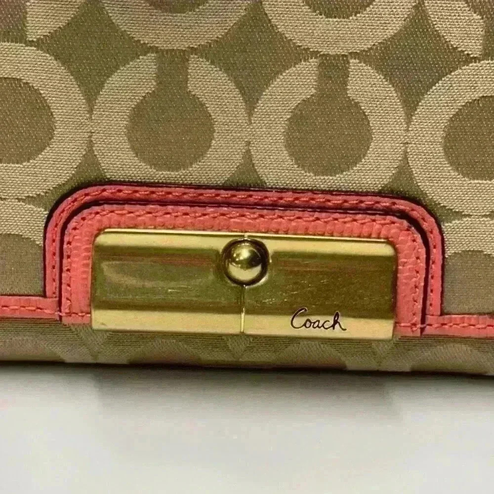 Coach Kristin C Op Art Large Checkbook Wallet 45105 NWT! - Picture 2 of 8